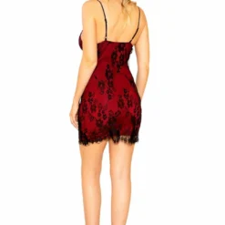 Roma Costume Eyelash Lace Mini Dress With Contrast Color Lining 9 Roma Costume Eyelash Lace Mini Dress With Contrast Color Lining