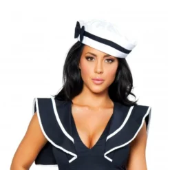Roma Costume Costume Accessories Sailor Hat With Blue Bow