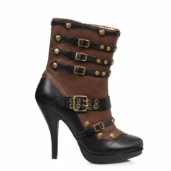 Ellie Shoes High Heel Steam Punk Bootie