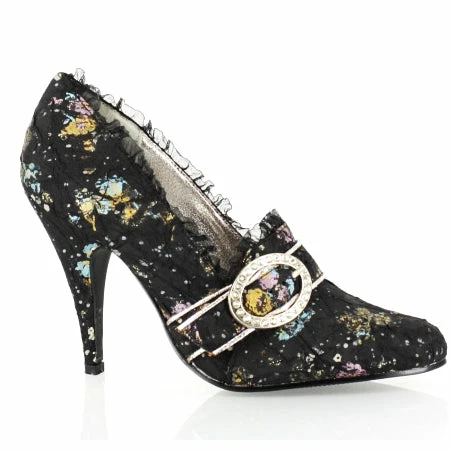 Ellie Shoes 4.5 Decorative Fabric Pump With Rhinestones 3 Ellie Shoes 4.5 Decorative Fabric Pump With Rhinestones