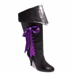 Ellie Shoes Knee High Pirate Boot With Ribbons