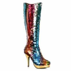 Ellie Shoes Mermaid Flip Sequins Boot