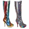Ellie Shoes Mermaid Flip Sequins Boot