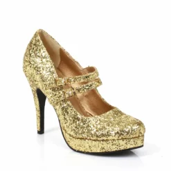 Ellie Shoes Double Strap Glitter Mary Jane