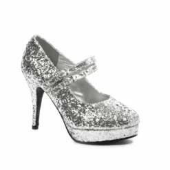 Ellie Shoes Double Strap Glitter Mary Jane