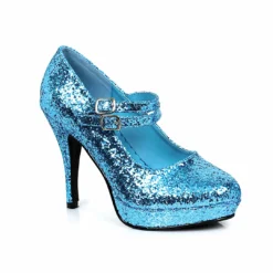 Ellie Shoes Double Strap Glitter Mary Jane