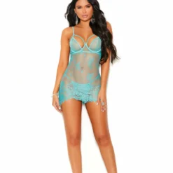 Elegant Moments Dusty Turquoise Babydoll