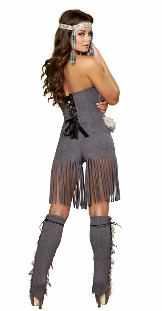 Roma Costume ACCESORIES Faux Fur And Suede Lacing Leg Warmers 4 Roma Costume ACCESORIES Faux Fur And Suede Lacing Leg Warmers
