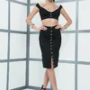 Espiral CLOTHING Off Shoulder Crop Top And High Waisted Midi Skirt 1 Espiral CLOTHING Off Shoulder Crop Top And High Waisted Midi Skirt