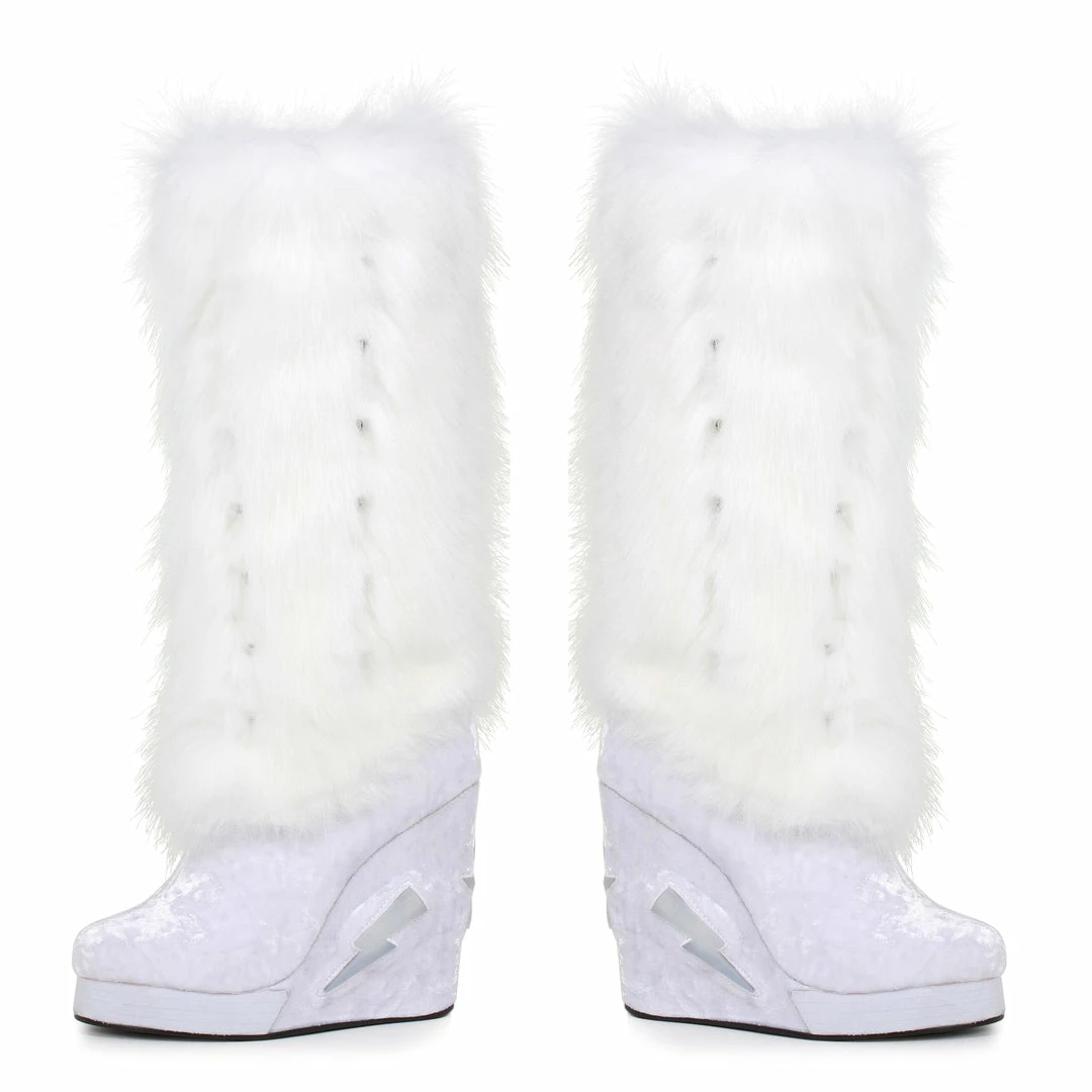 Ellie Shoes Fur Light Up Knee High Platform Boot 3 Ellie Shoes Fur Light Up Knee High Platform Boot