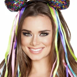 Roma Costume Hair Multi Sequin Head Piece