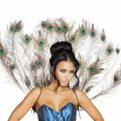 Roma Costume Costume Accessories Peacock Tail Feather