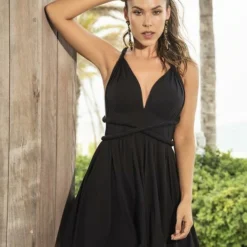 Espiral Black Dress CLOTHING