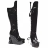 Ellie Shoes 4.5 Heel Knee Boot With Whip