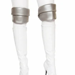 Roma Costume Silver Knee Pads Costume Accessories