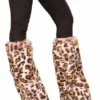 Roma Costume ACCESORIES Pair Of Pink Leopard Leg Warmers