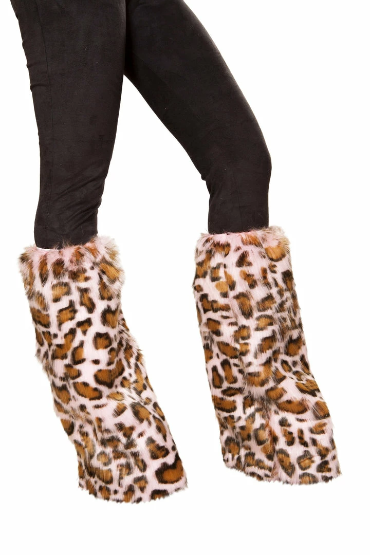 Roma Costume ACCESORIES Pair Of Pink Leopard Leg Warmers 3 Roma Costume ACCESORIES Pair Of Pink Leopard Leg Warmers