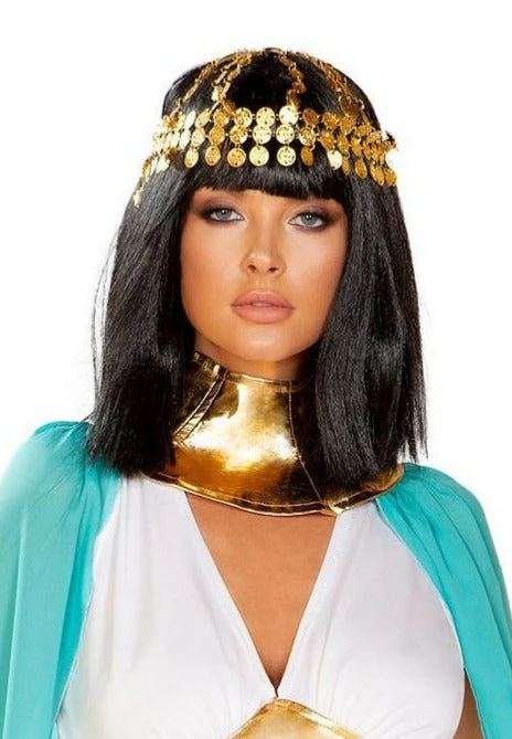 Roma Costume Gold Coin Headpiece 3 Roma Costume Gold Coin Headpiece