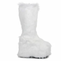 Ellie Shoes Chunky Heel Platform Faux Fur Boot