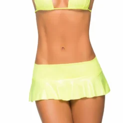 Espiral CLOTHING Wet Look Flirty Mini Skirt