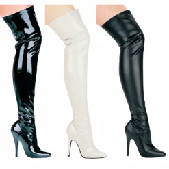 Ellie Shoes 5 Heel Thigh High Stretch Boot
