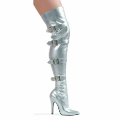 Ellie Shoes 5 Heel Stretch Thigh Boot With Buckles & Innerzipper 9 Ellie Shoes 5 Heel Stretch Thigh Boot With Buckles & Innerzipper