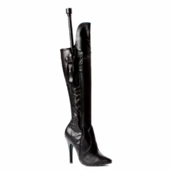 Ellie Shoes 5 Heel Knee Boot With Whip