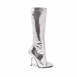 Ellie Shoes 5 Heel Sequins Knee Boot