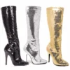 Ellie Shoes 5 Heel Sequins Knee Boot 2 Ellie Shoes 5 Heel Sequins Knee Boot
