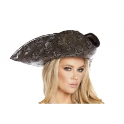 Roma Costume Costume Accessories Skull Embroidered Pirate Hat