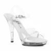 Ellie Shoes 5 Heel Clear Wide Width Sandal 2 Ellie Shoes 5 Heel Clear Wide Width Sandal