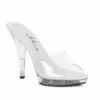 Ellie Shoes 5 Heel Clear Wide Width Sandal 2 Ellie Shoes 5 Heel Clear Wide Width Sandal