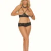 Elegant Moments Black Bra Set