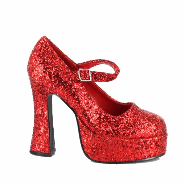 Ellie Shoes 5 Chunky Heel Glitter Mary Jane 5 Ellie Shoes 5 Chunky Heel Glitter Mary Jane