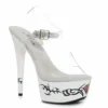 Ellie Shoes 6 HEART TATTOO STILETTO