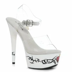 Ellie Shoes 6 HEART TATTOO STILETTO