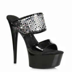 Ellie Shoes 6 Stiletto Rhinestone Booties