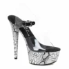 Ellie Shoes 6 Snakeskin Platform Sandal