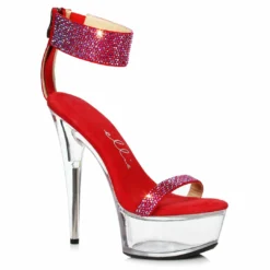 Ellie Shoes 6 Stiletto With Rhinestone Strap 10 Ellie Shoes 6 Stiletto With Rhinestone Strap
