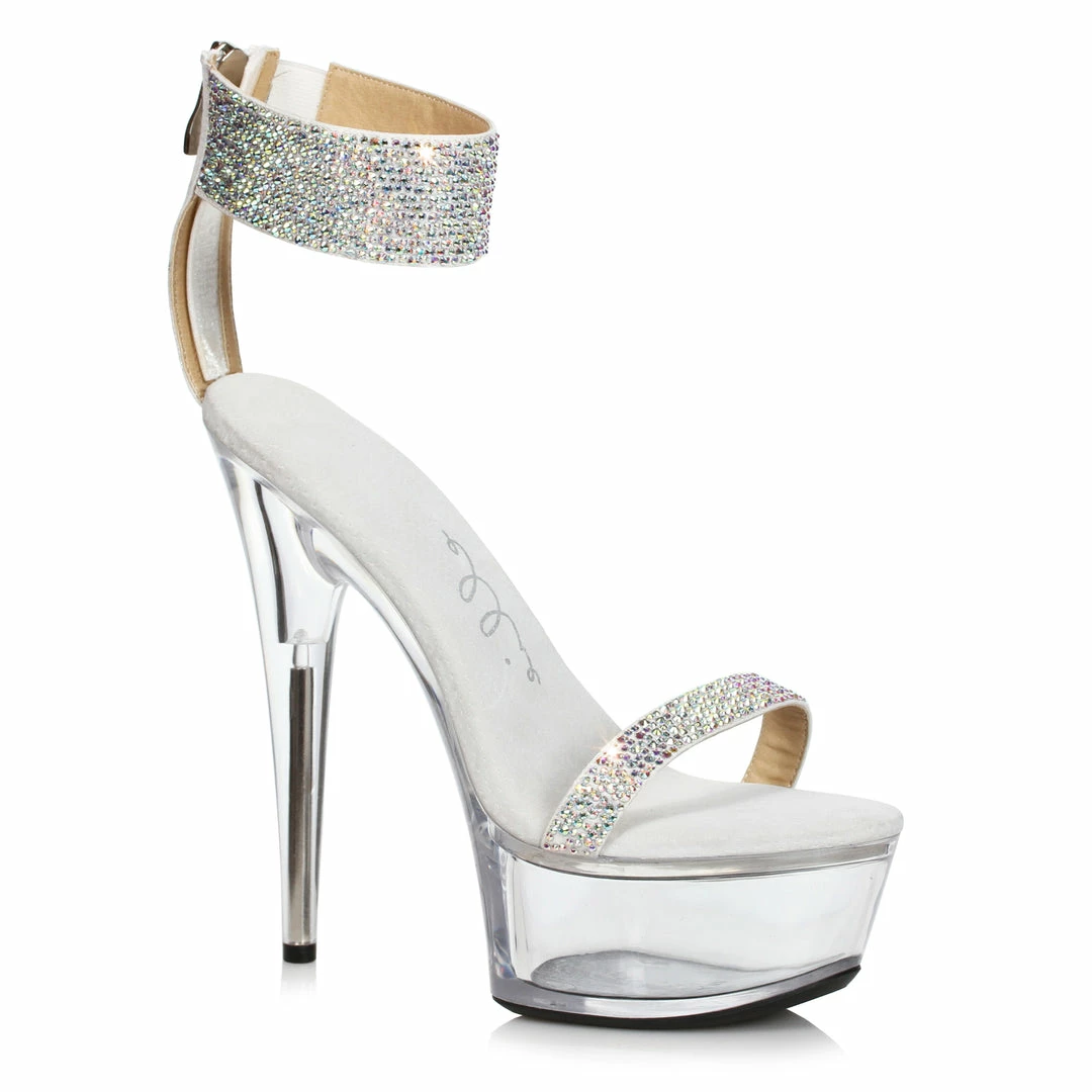 Ellie Shoes 6 Stiletto With Rhinestone Strap 7 Ellie Shoes 6 Stiletto With Rhinestone Strap