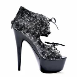 Ellie Shoes 6 Multi Buckle Quilted Stiletto With 2 Platform