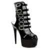 Ellie Shoes 6Stilleto With Ankle And Buckle Detail