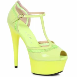 Ellie Shoes 6 PEEPTOE WITH T STRAP