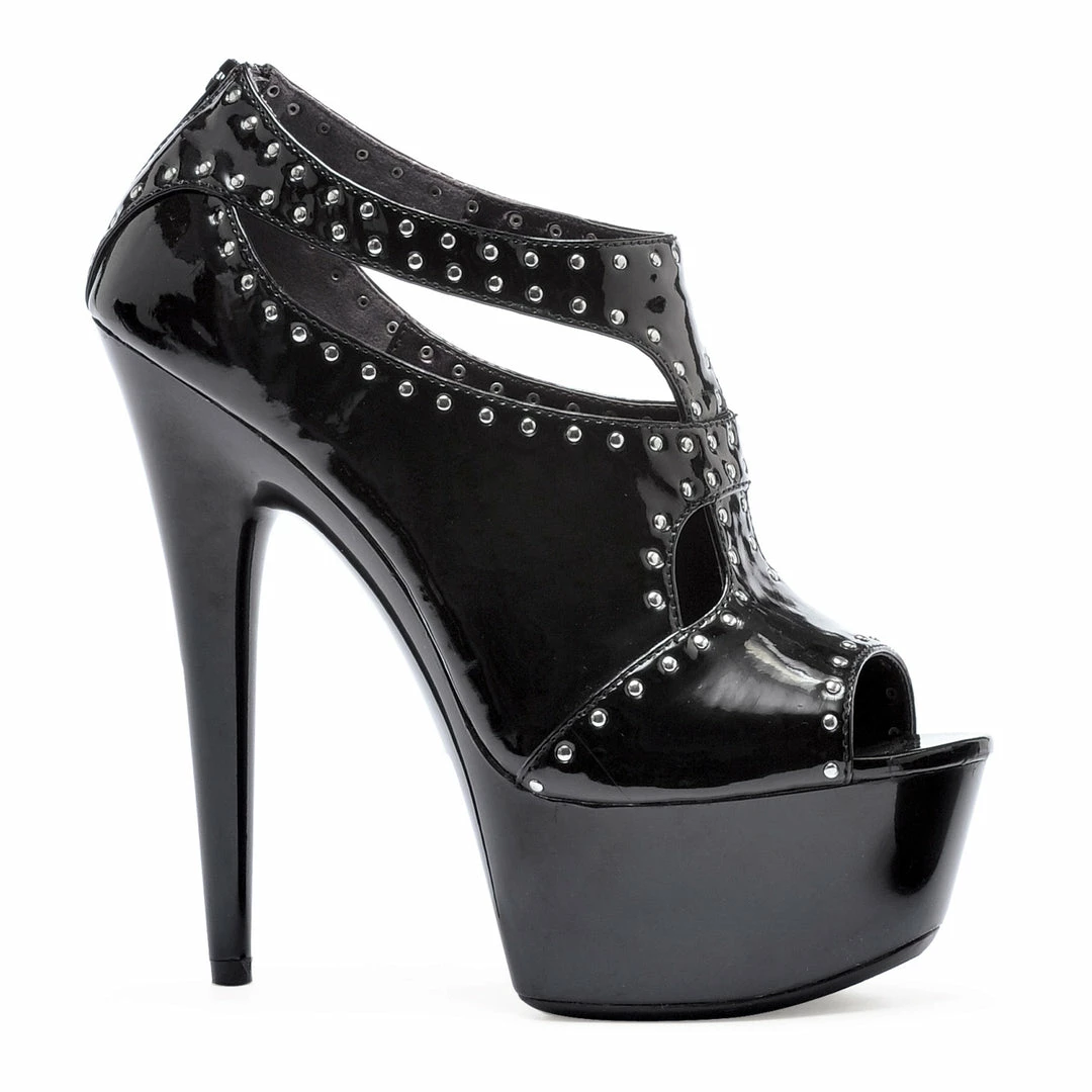 Ellie Shoes 6 Pointed Heel W/ Platform Silver Studs 3 Ellie Shoes 6 Pointed Heel W/ Platform Silver Studs