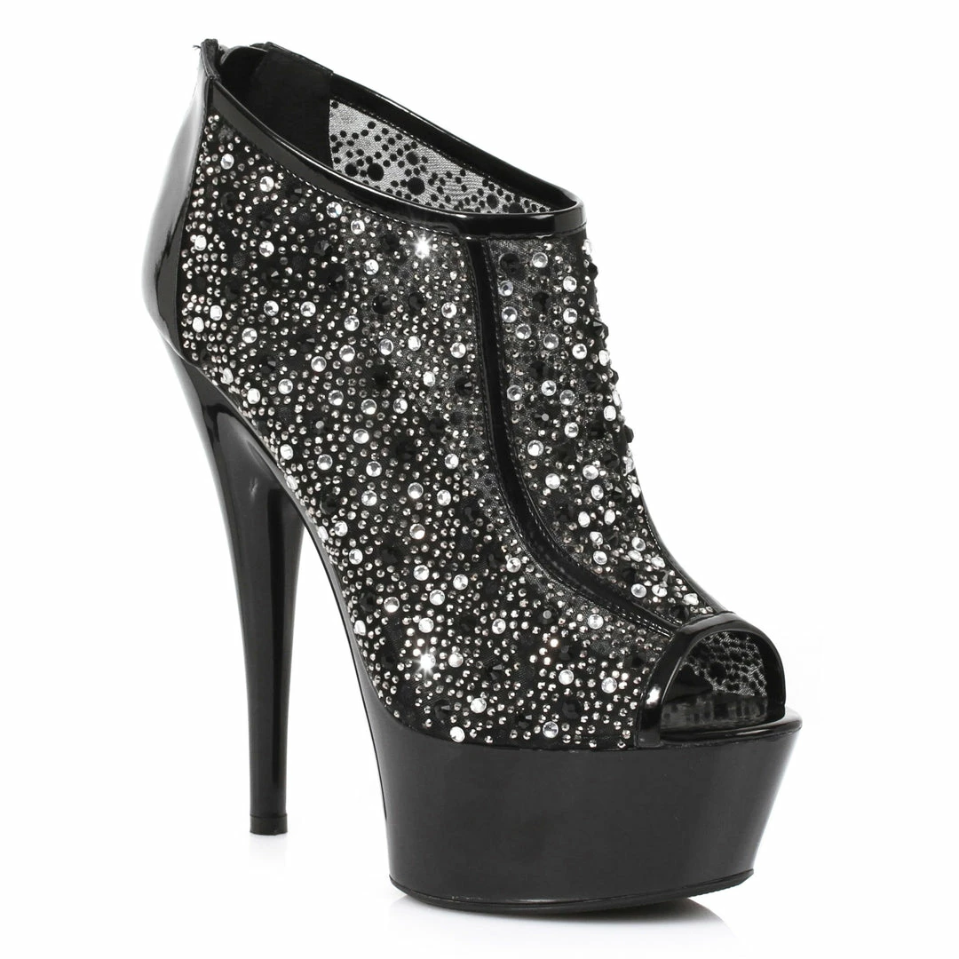 Ellie Shoes 6 Stiletto W/ Contrasting Trim & Multi Rhinestone 4 Ellie Shoes 6 Stiletto W/ Contrasting Trim & Multi Rhinestone