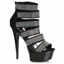 Ellie Shoes 6 Rhinestone Bootie