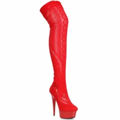 Ellie Shoes 6 Stiletto Stocking Thigh High Boot