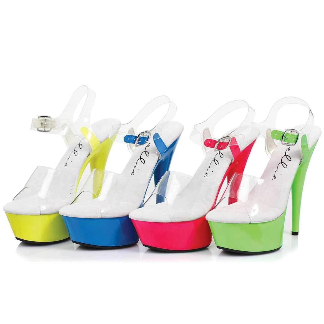 Ellie Shoes 6 Neon Stiletto Sandal 3 Ellie Shoes 6 Neon Stiletto Sandal