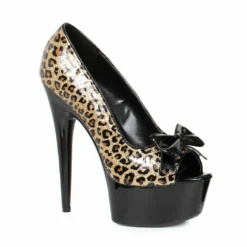 Ellie Shoes 6 Stiletto W/ 2 Platform. Open Toe Pump