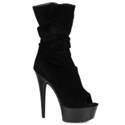 Ellie Shoes 6 Microfiber Slouch Ankle Boot